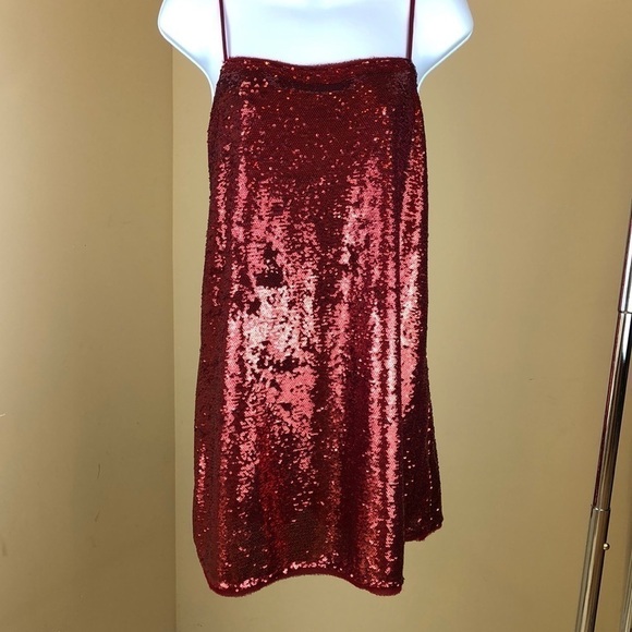 Freepeople Red Sequins Dress - Picture 1 of 9